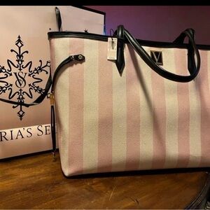 Victoria's Secret Heritage Stripe Tote Bag